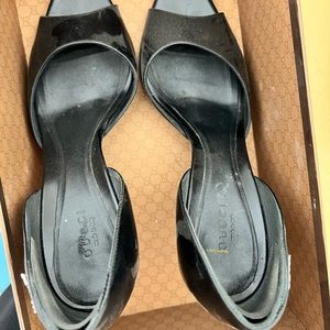 Gucci black heels 8.5
